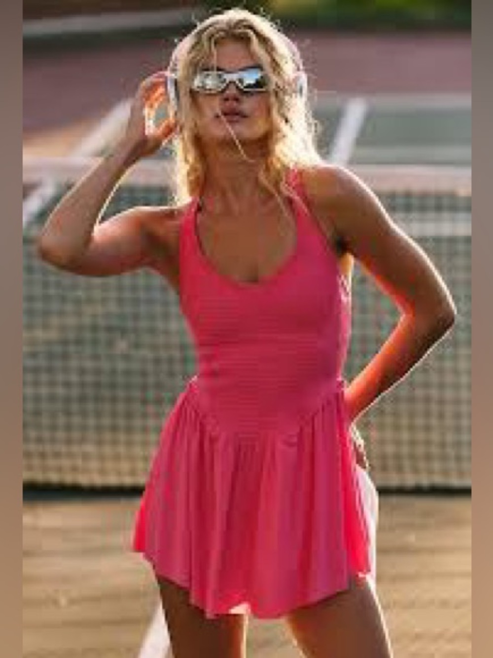 Free People Smockin’ Hot Dress/Shorts Medium Peony Pink - Picture 3 of 8
